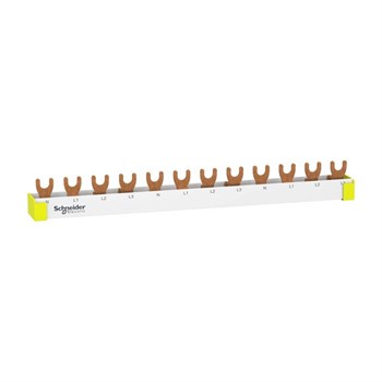 Resi9 Sløjfeskinne 3PN 12 modul eller 216mm N-L1-L2-L3/N-L1-L2-L3/N-L1-L2-L3