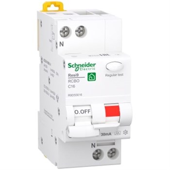 Schneider Electric Resi9 Xp combiAutomatsikring C 16A 1p+n 30ma