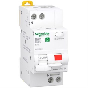 Schneider Electric Resi9 Xp combiAutomatsikring C 10A 1p+n 30ma