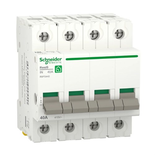 Schneider Electric Lastafbryder R9PS440 4p 40a Resi9 Xp 3606481929440