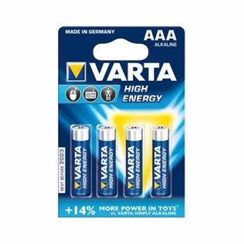 Batterier Alkaline LR03-B4 AAA 1,5V 4008496559749 Varta