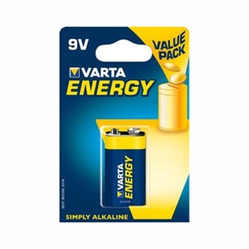 Batteri Alkaline 9V Varta Energy 6LR61 4008496626656