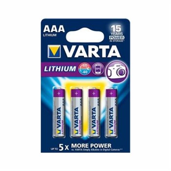 Batterier Prof Lithium AAA 1,5V 4008496680436 Varta