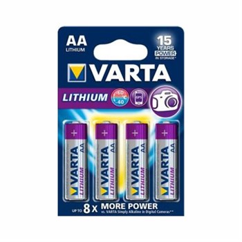 Batterier Prof Lithium AA 1,5V 4008496680511 Varta