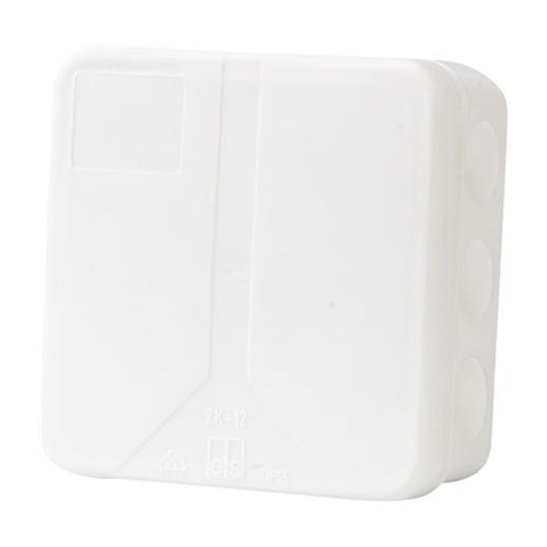 Forgreningsdåse / samledåse hvid 85x85mm 4013902894000 2k-12-L/w