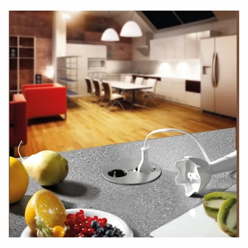 Twist indbygningsstikkontakt 2xSchuko 4016514055920 Bachmann