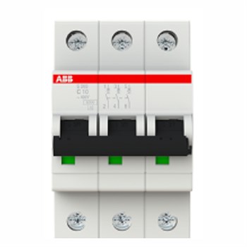 Automatsikring 3p C 10A 2122721029 4016779467803 ABB