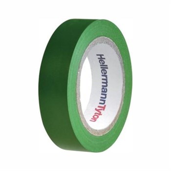 10 ruller PVC-tape grøn 15mm x 10m 4031026401669