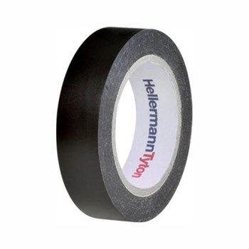 10 ruller PVC-tape sort 15mm x 10m 4031026401676