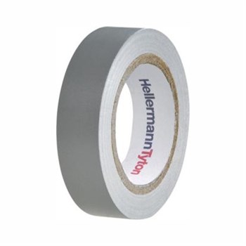 10 ruller PVC-tape grå 15mm x 10m 4031026401713