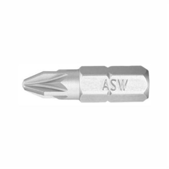 Asw bits pozidriv kærv pz2 25mm 1/4" 4050623100379