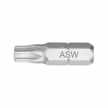 Asw bits torx 10 uden boring 25mm 1/4" 4050623100539