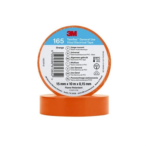 3M Temflex tape orange 15 mm x 10m 7839401624 4054596613652