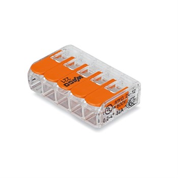 Wago 221-415 Samlemuffe 5x0,25-4,0 mm² klar 4055143234658