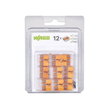 Wago 221-413 Samlemuffe 3x0,25-4,0 mm² klar 12 stk