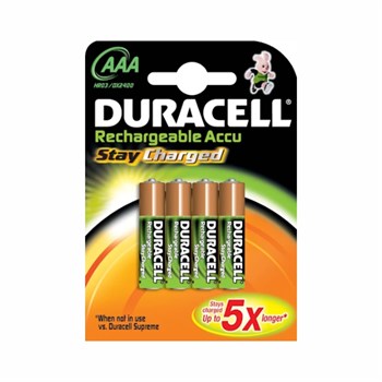Duracell Staycharged AAA-batterier 4-pak 5000394203822