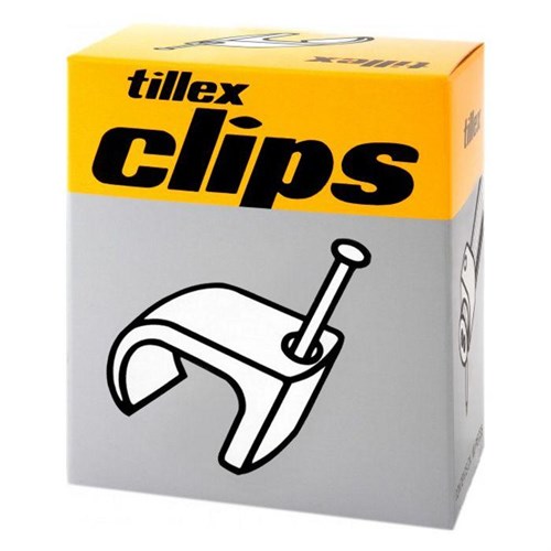 Clips 4x6 oval 20mm søm natur 5701925101807 Tillex