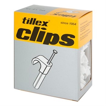 Tilex Kabelclips med plugs 18-22 grå 8339345645 5701925108226