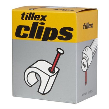 Clips 5-7 rund 20mm søm hvid 5701925110915 Tillex