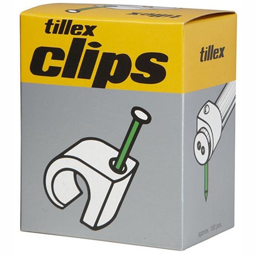 Kabelclips 7-10 grå 30mm 8339340721  5701925111370 Tillex