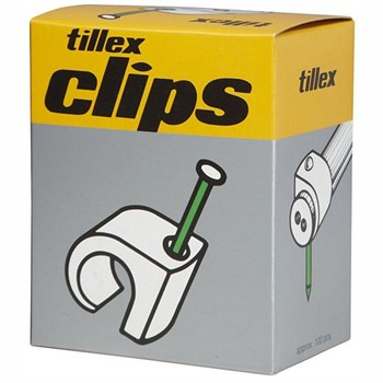 Kabelclips 7-10 grå 25 mm 8339340608 5701925111479 Tillex