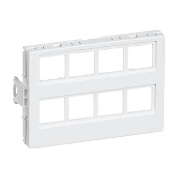 Dataudtag  for 8 stk rj45 - hvid