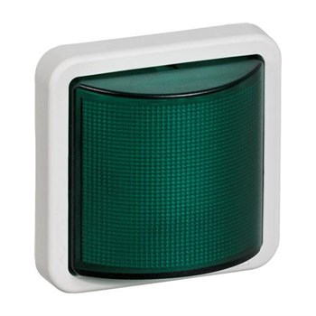 LK Opus 74 signallampe led 12v grøn lysegrå 5703302145428