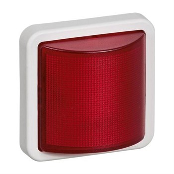 LK Opus 74 signallampe led 24v rød lysegrå 5703302145442