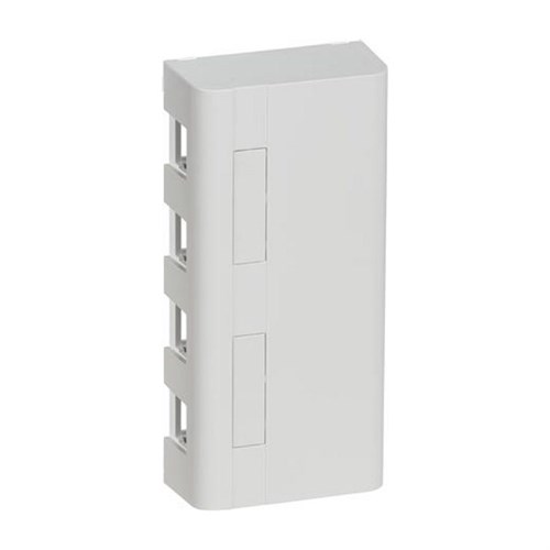 Lexcom montageboks softline 2,5m 4 udtag lysegrå 5703302150286