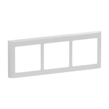 LK Fuga soft ramme vandret 3 modul lysegrå 5703302157483