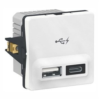 LK Fuga USB-lader A+C 2,4A 1modul 1017053094 5703302167024