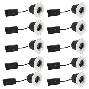 Nordtronic Fast install rund mat hvid 5704629005709 10 stk