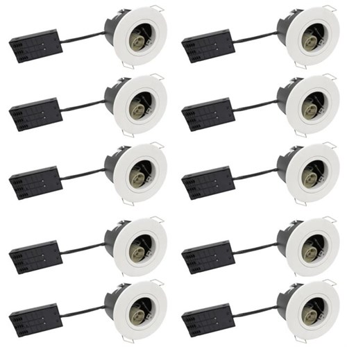 Nordtronic Uni install eco rund mat hvid 5704629005785 10 stk