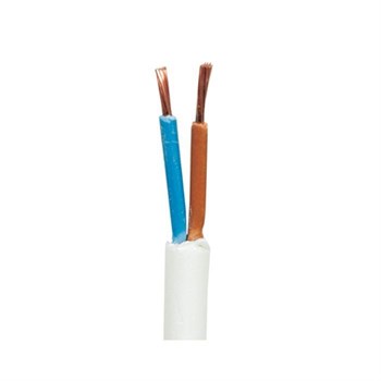 Plastkabel 2x1,00 mm² rulle 50 meter hvid (pka 2x1) 5705157287605