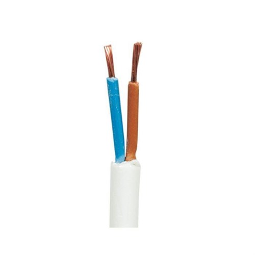 Plastkabel 2x1,50 mm² rulle 50 meter hvid  (pka 2x1,5) 5705157287650