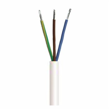 Fp Spotkabel 3g1,5 mm2 90gr sihf/pvc hvid 100m 5705154393781