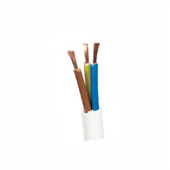 Plastkabel m/jord 3g0,75 mm² spole 100 meter hvid 5705157314332