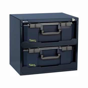 Raaco safebox 150x2 med 2 Carrylite sortimentskasser