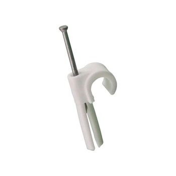 Kabelclips med plugs 8-10mm hvid 8714017214030 0839106515