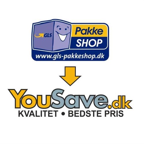 Returlabel til Yousave.dk  Max 19,5 kg   indlevering i Gls pakkeshops