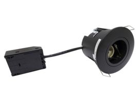 Udendørs indbygningsspots sort